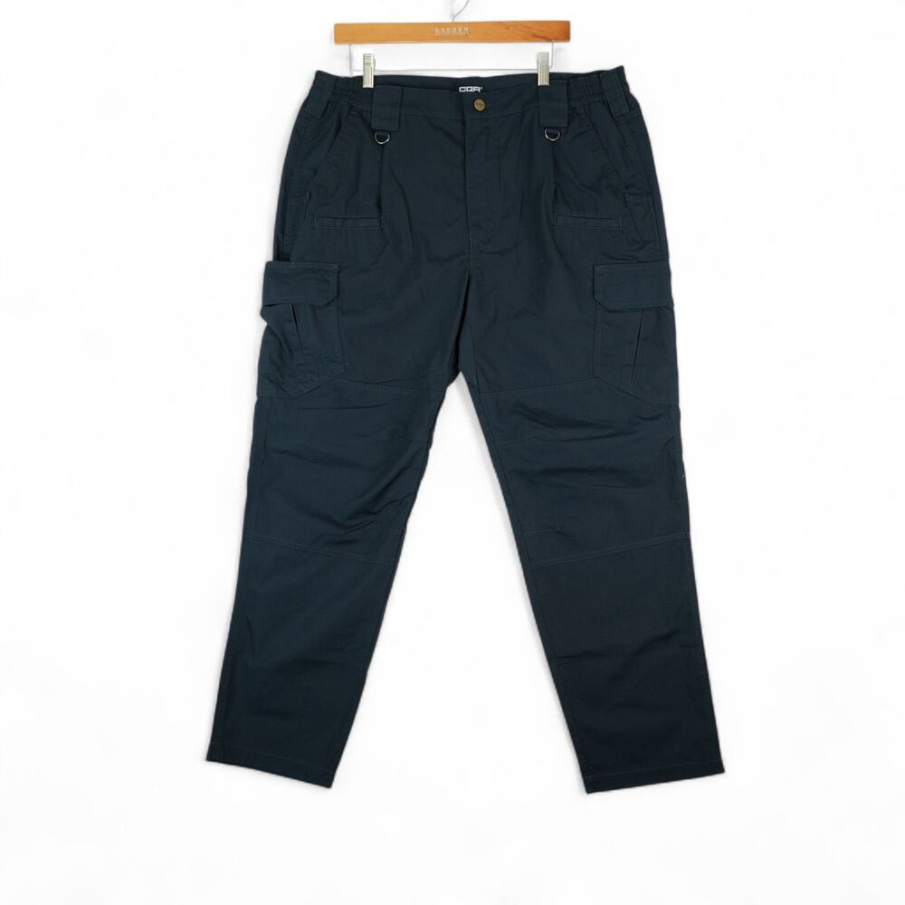 CQR Pants Mens 38x32 Navy Blue‎ Tactical Cargo Outdoor Ripstop Workwear Uniform
